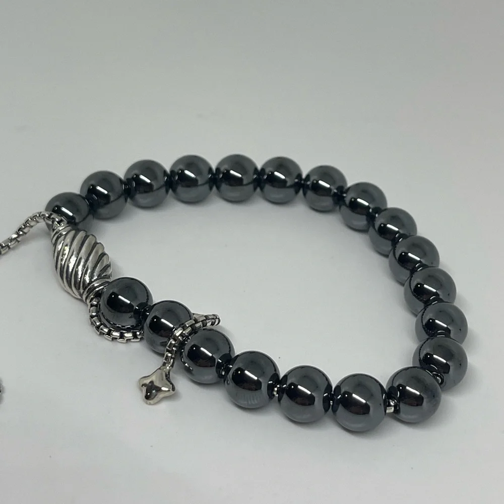 David Yurman Hematite Spiritual Beads Bracelet - Picture 6 of 7